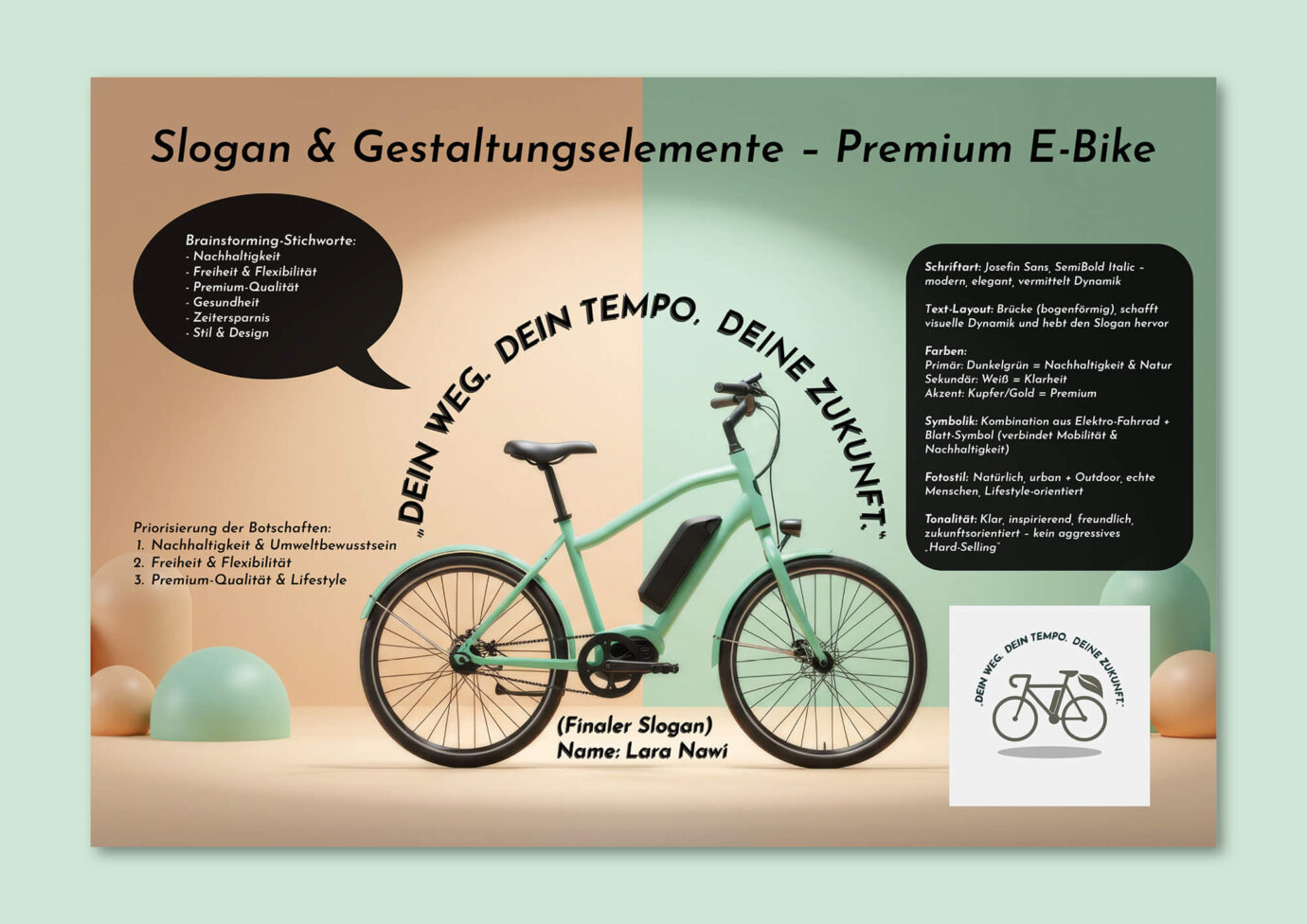 Crossmediadesign / Slogan von Lara Nawi