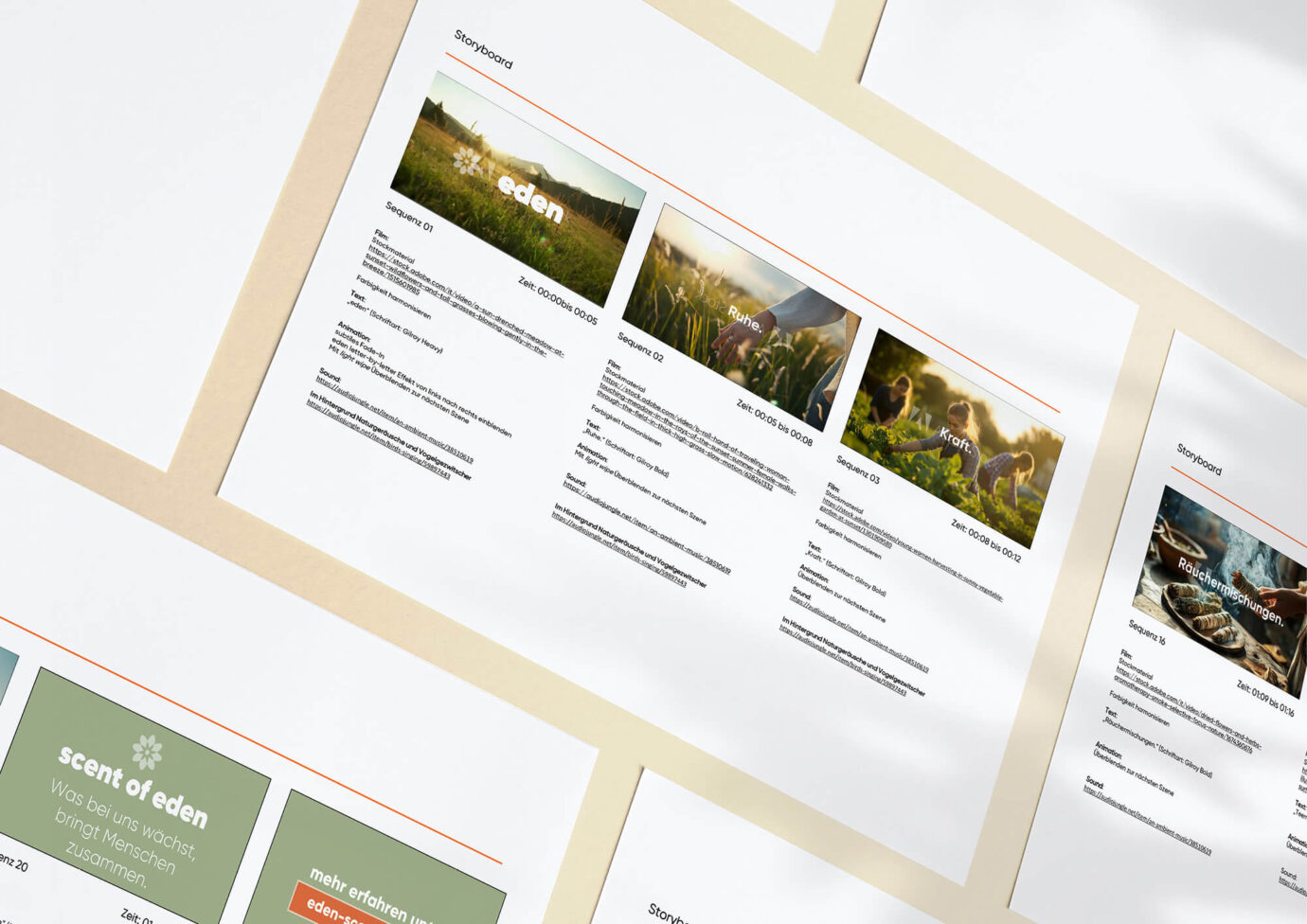 Crossmediadesign / Storyboard von Jasmin Nocker